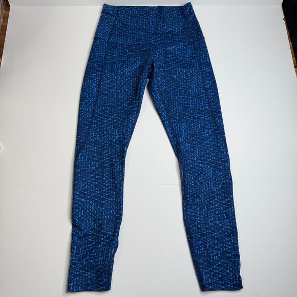 Lululemon Pure‎ Practice Pant Leggings in Samba Snake Kayak Blue Size 6 - Picture 3 of 7